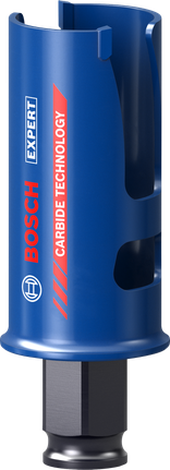 Sierra de corona Bosch EXPERT Construction Material de 30 mm, tecnología de carburo.